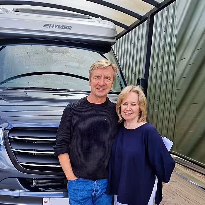 Local Olympic medallist visits Lowdhams to collect a new motorhome