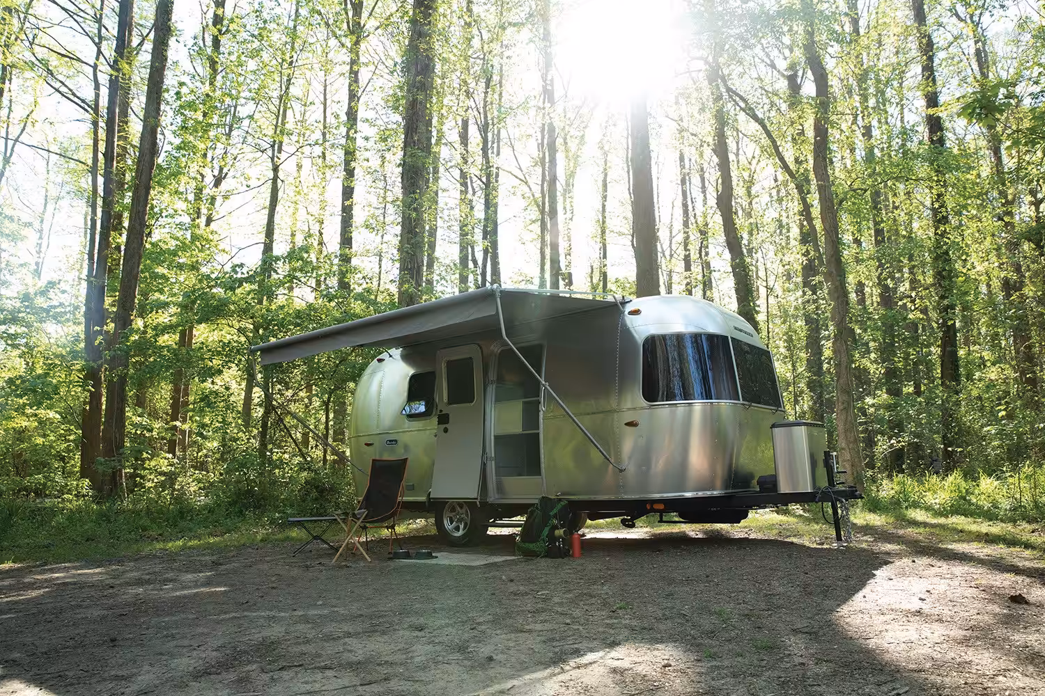 2020 Bambi Lifestyle Awning Out At Campsite Web