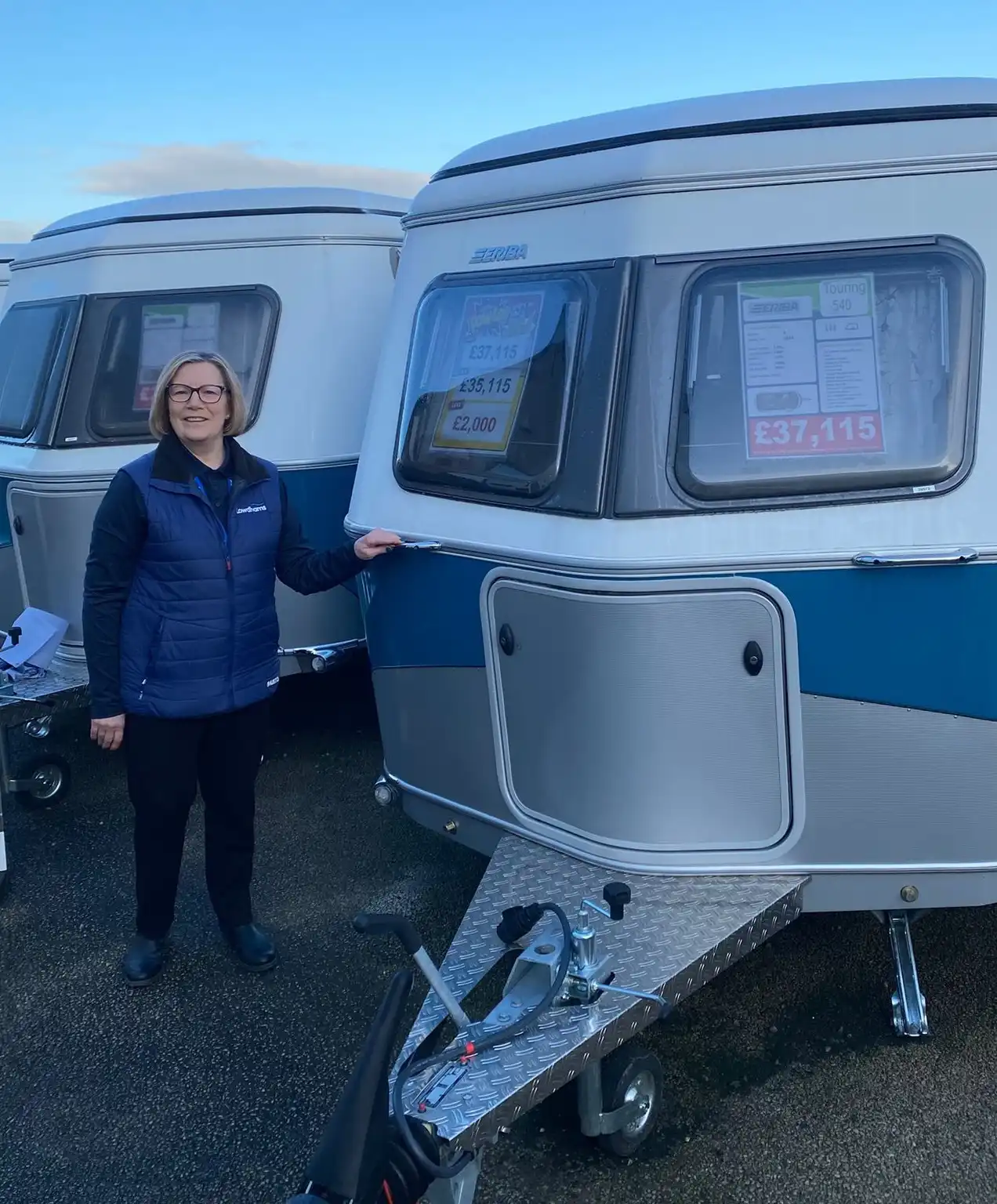 Sandra showcases the 2025 Eriba Touring Caravan!