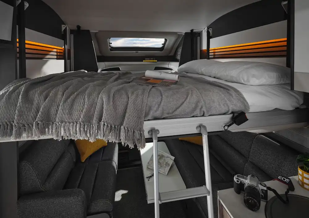 Swift Trek Interior Dropdown Bed Resized