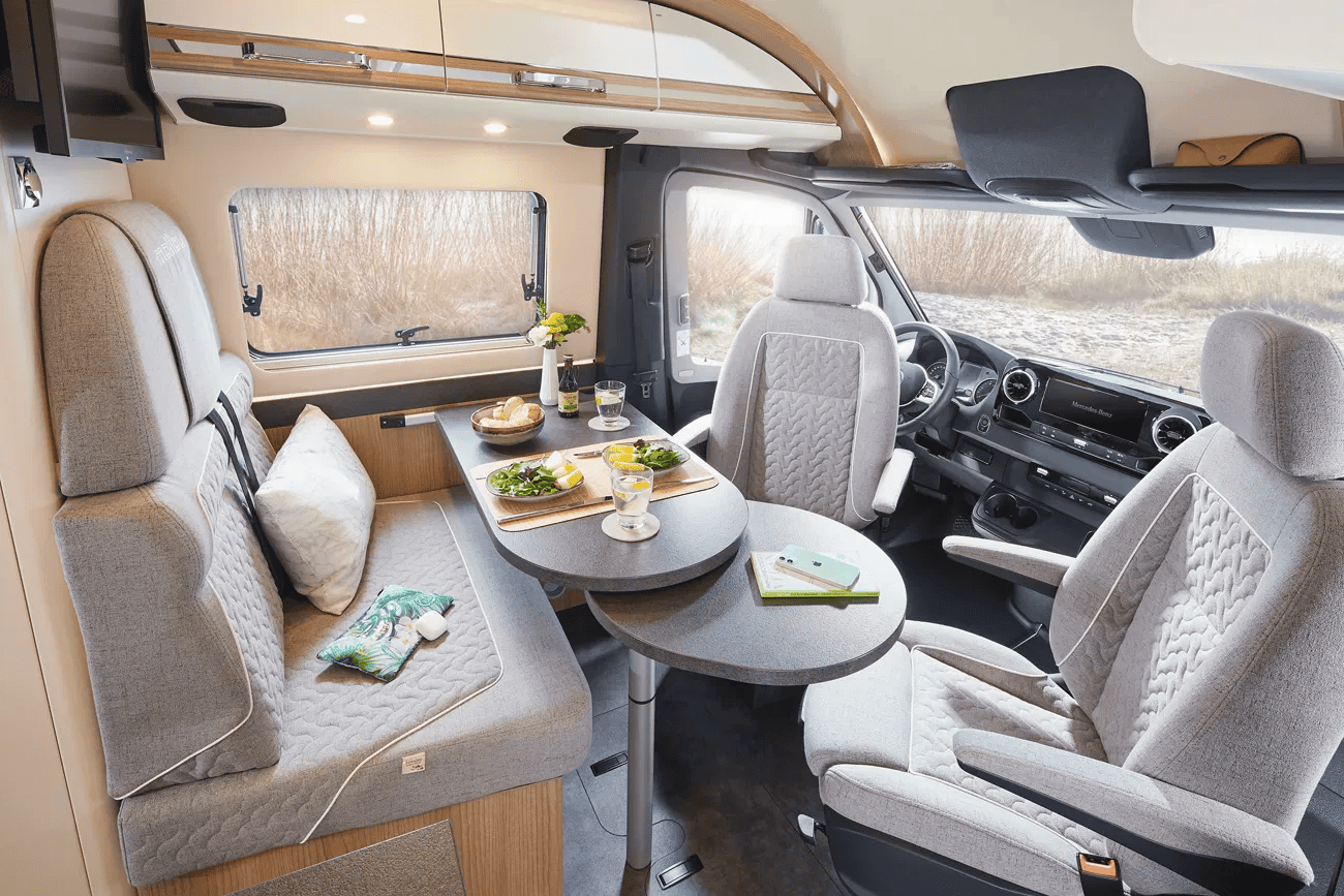Inside a malibu genius motorhome