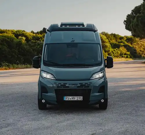 Hymer Redwood Superior Driving Front