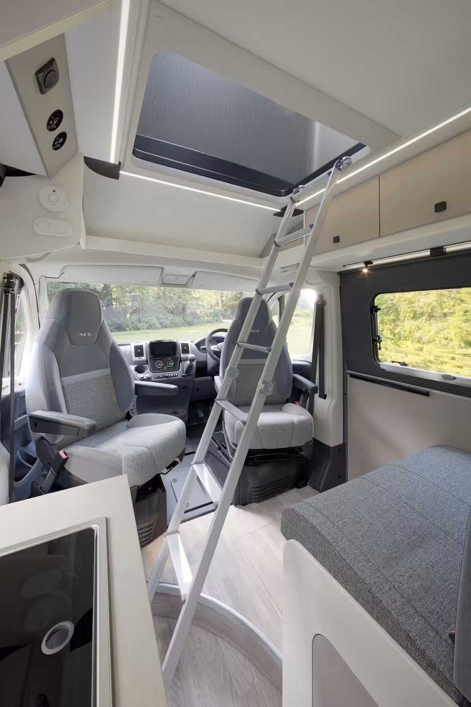 Ace front lounge with ladder