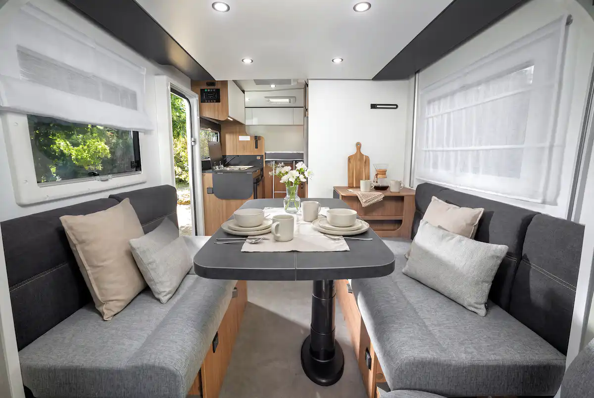 2027 Chausson Titanium Line Dining Space Caption