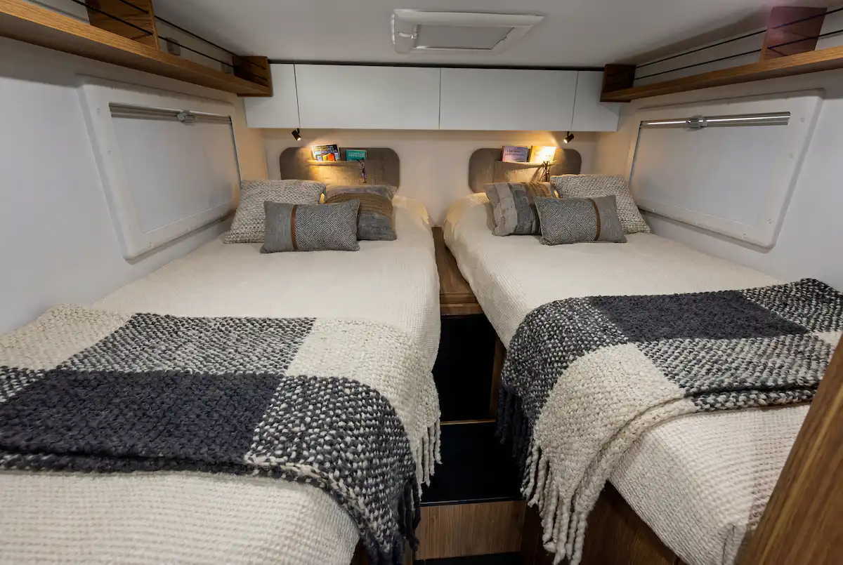 2027 Chausson Titanium Line Single Beds Caption