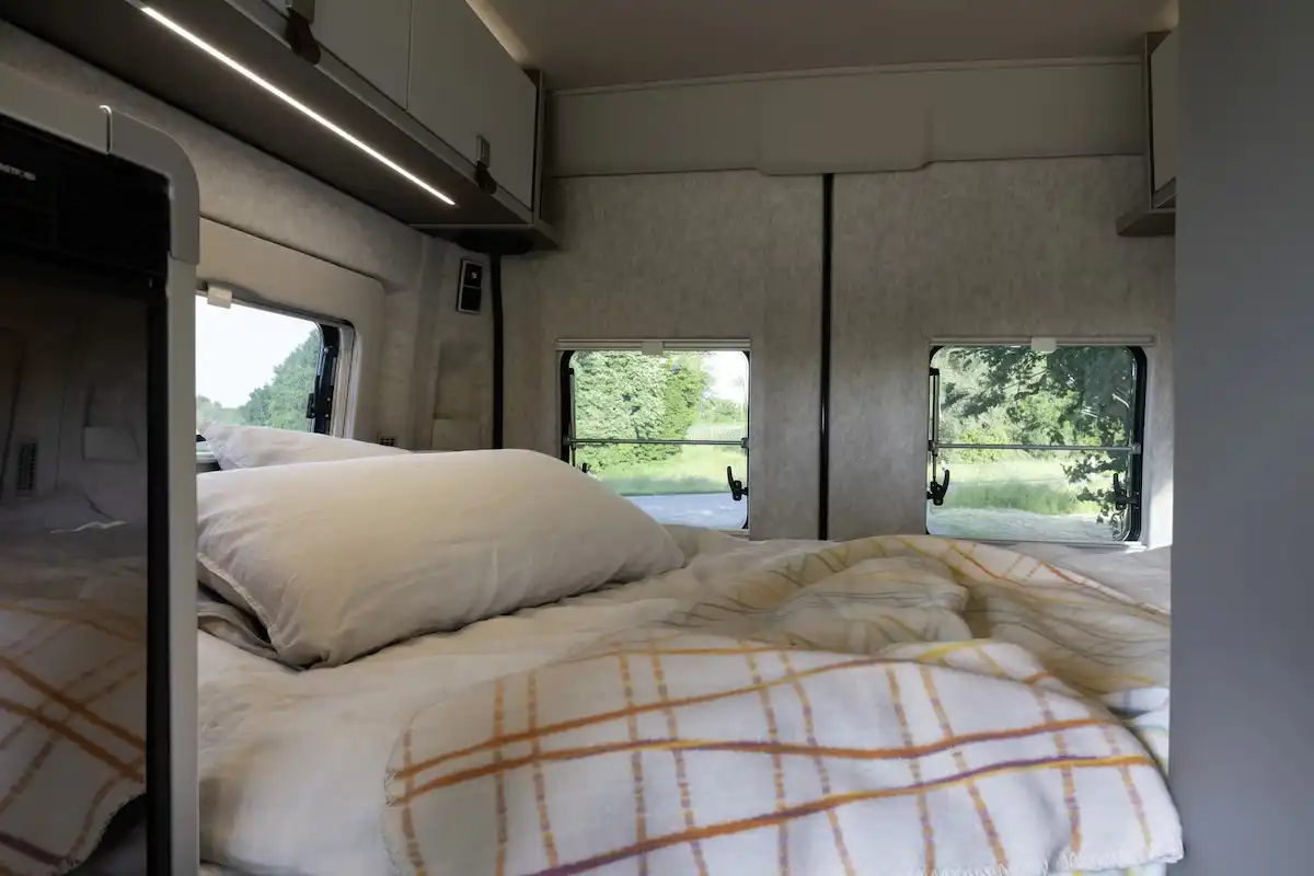 2027 Hymer Yellowstone Bed Close Up 1