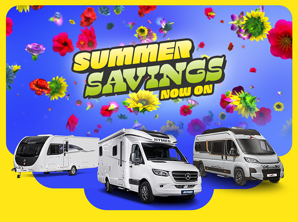 KAL08405 Lowdhams Summer Savings On Motorhomes Campervans Caravans Offer Pop Up