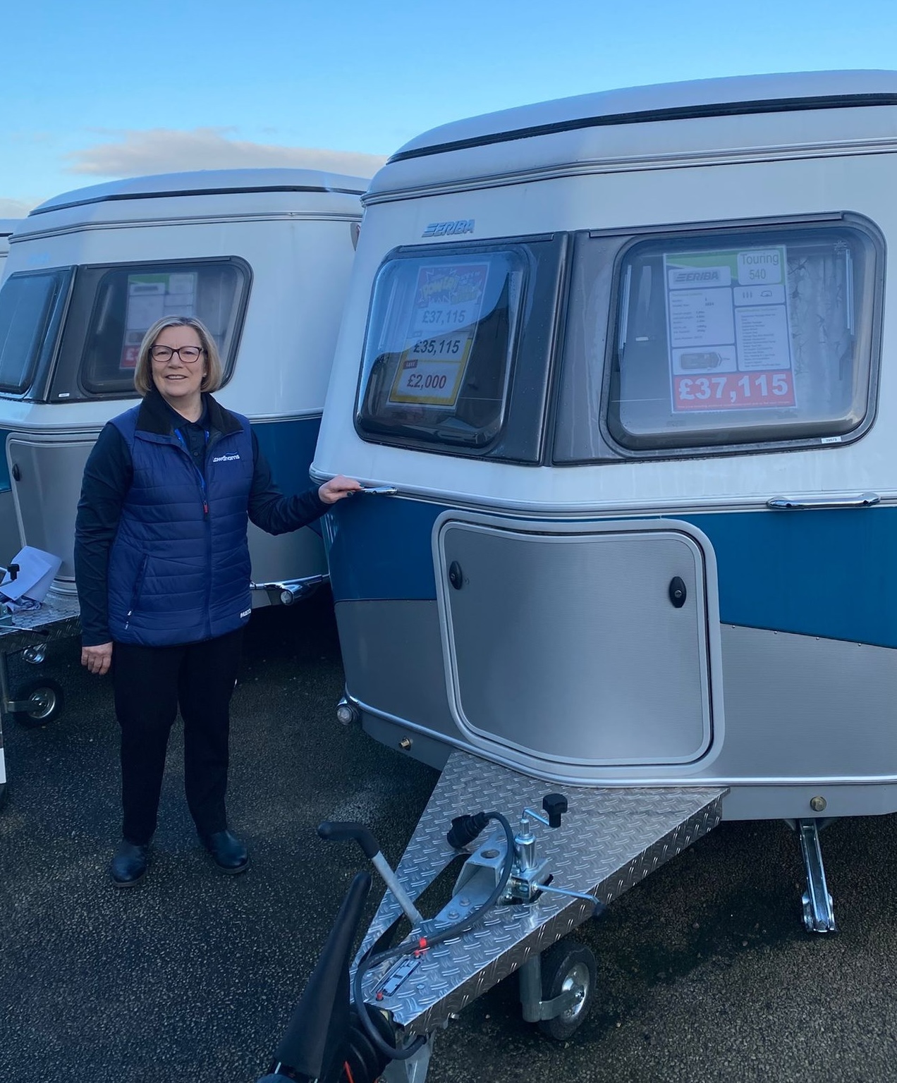 Sandra showcases the 2025 Eriba Touring Caravan!