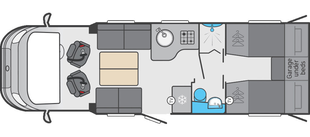 1992025 Voyager 584 Day Lounge