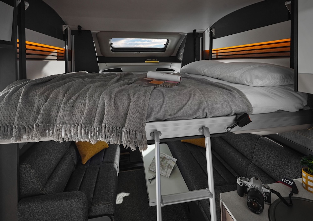 Swift Trek Interior Dropdown Bed Resized